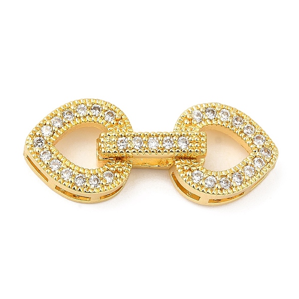PandaHall Rack Plating Brass Pave Clear Cubic Zirconia Fold Over Clasps, Lead Free & Cadmium Free, Long-Lasting Plated, Heart, Real 18K Gold...
PandaHall Rack Plating Brass Pave Clear Cubic Zirconia Fold Over Clasps, Lead Free & Cadmium Free, Long-Lasting Plated, Heart, Real 18K Gold...