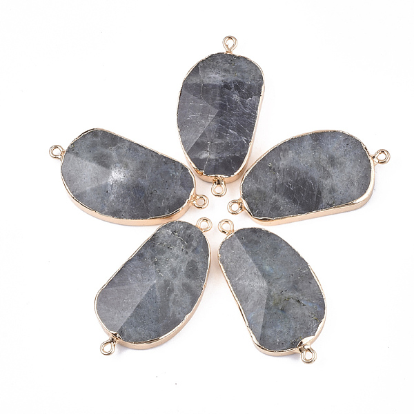 PandaHall Electroplate Natural Labradorite Links Connectors, with Golden Iron Findings, Nuggets, 42~46x23.5x7~9mm, Hole: 1.8mm Labradorite...
PandaHall Electroplate Natural Labradorite Links Connectors, with Golden Iron Findings, Nuggets, 42~46x23.5x7~9mm, Hole: 1.8mm Labradorite...