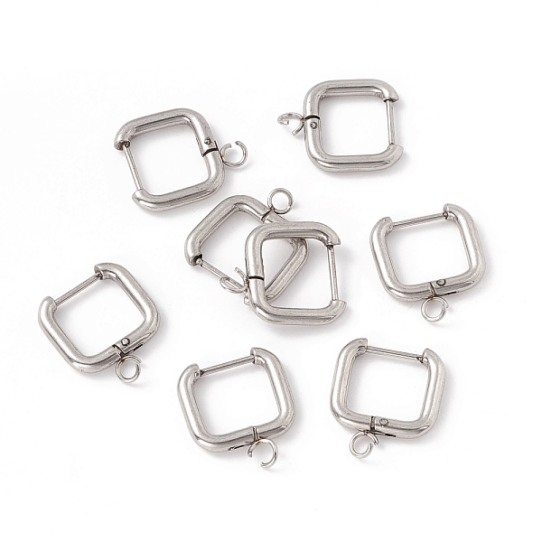 PandaHall 201 Stainless Steel Hoop Earring Findings, with 316 Stainless Steel Pin and 304 Stainless Steel Horizontal Loops, Rectangle...
PandaHall 201 Stainless Steel Hoop Earring Findings, with 316 Stainless Steel Pin and 304 Stainless Steel Horizontal Loops, Rectangle...