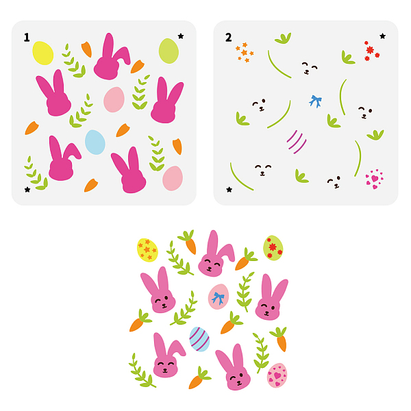 PandaHall Flower & Ribbon PET Hollow Out Drawing Painting Stencils, for DIY Scrapbook, Photo Album, Rabbit, 150x150mm, 2pcs/set Plastic...
PandaHall Flower & Ribbon PET Hollow Out Drawing Painting Stencils, for DIY Scrapbook, Photo Album, Rabbit, 150x150mm, 2pcs/set Plastic...