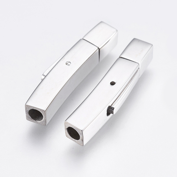 PandaHall 304 Stainless Steel Bayonet Clasps, Rectangle, Stainless Steel Color, 30x7mm, Hole: 5mm 304 Stainless Steel
PandaHall 304 Stainless Steel Bayonet Clasps, Rectangle, Stainless Steel Color, 30x7mm, Hole: 5mm 304 Stainless Steel