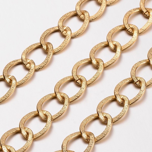 PandaHall Aluminium Twisted Chains Curb Chains, Unwelded, Golden, Link: about 15mmx20mm Aluminum Gold
PandaHall Aluminium Twisted Chains Curb Chains, Unwelded, Golden, Link: about 15mmx20mm Aluminum Gold
