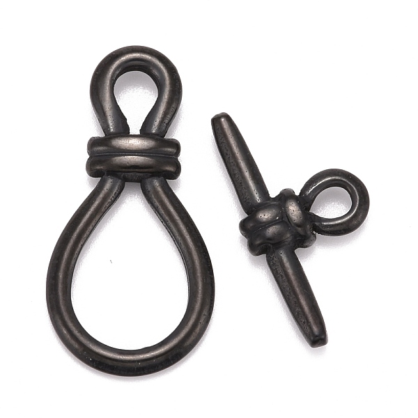 PandaHall 304 Stainless Steel Toggle Clasps, Bulb, Electrophoresis Black, Bar: 13.5x26x4.5mm, Hole: 3mm, Bulb: 34x17x4mm, hole: 4.5x6mm...
PandaHall 304 Stainless Steel Toggle Clasps, Bulb, Electrophoresis Black, Bar: 13.5x26x4.5mm, Hole: 3mm, Bulb: 34x17x4mm, hole: 4.5x6mm...