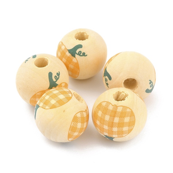 PandaHall Autumn Theme Natural Wooden Beads, Plaid Beads, Round with Pumpkin Pattern, Tartan Design, Goldenrod, 16x15mm, Hole: 4mm Wood..., Gold
PandaHall Autumn Theme Natural Wooden Beads, Plaid Beads, Round with Pumpkin Pattern, Tartan Design, Goldenrod, 16x15mm, Hole: 4mm Wood..., Gold