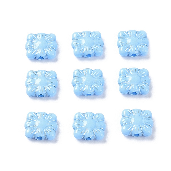 PandaHall Opaque Acrylic Beads, Metal Enlaced, Square with Flower Pattern, Light Sky Blue, 9.5~10x10.5~11x3.5mm, Hole: 1.6mm, about...
PandaHall Opaque Acrylic Beads, Metal Enlaced, Square with Flower Pattern, Light Sky Blue, 9.5~10x10.5~11x3.5mm, Hole: 1.6mm, about...