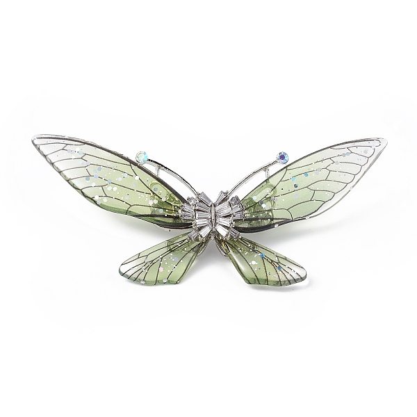 PandaHall Bling Resin Butterfly Brooch Pin with Crystal Rhinestone, Platinum Alloy Badge for Women, Dark Sea Green, 43.5x93.5x16mm, Pin...
PandaHall Bling Resin Butterfly Brooch Pin with Crystal Rhinestone, Platinum Alloy Badge for Women, Dark Sea Green, 43.5x93.5x16mm, Pin...