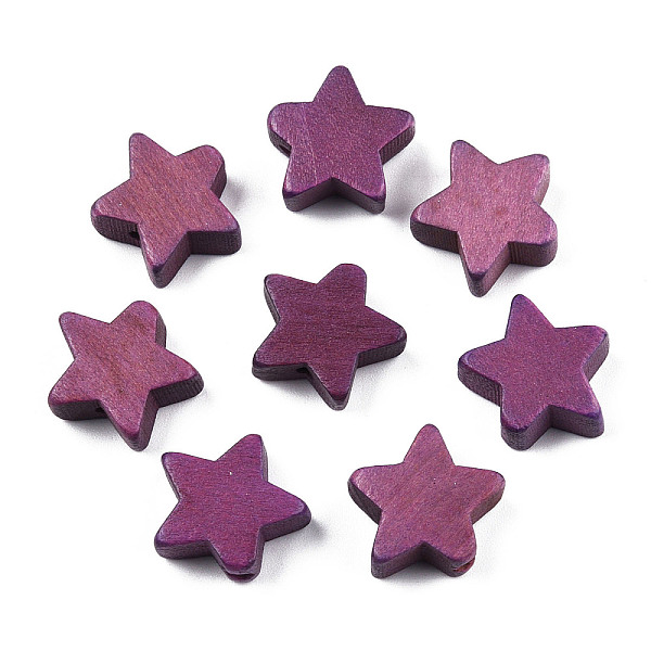 PandaHall Painted Natural Wood Beads, Star, Purple, 14~15x14~15x5.5mm, Hole: 1.5mm Schima Wood Star Purple
PandaHall Painted Natural Wood Beads, Star, Purple, 14~15x14~15x5.5mm, Hole: 1.5mm Schima Wood Star Purple