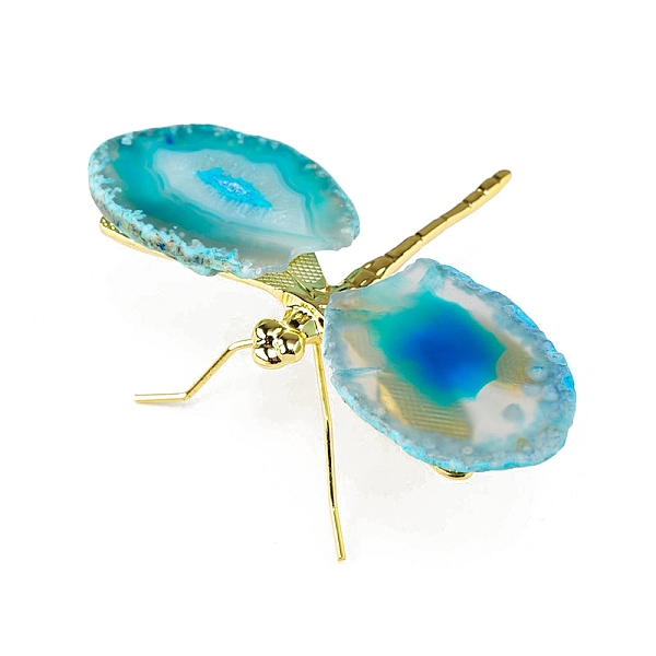 PandaHall Dyed Natural Agate Slice Display Decorations, Reiki Energy Stone Statue, Dragonfly, Deep Sky Blue, 110~160x80x28mm Natural Agate...
PandaHall Dyed Natural Agate Slice Display Decorations, Reiki Energy Stone Statue, Dragonfly, Deep Sky Blue, 110~160x80x28mm Natural Agate...