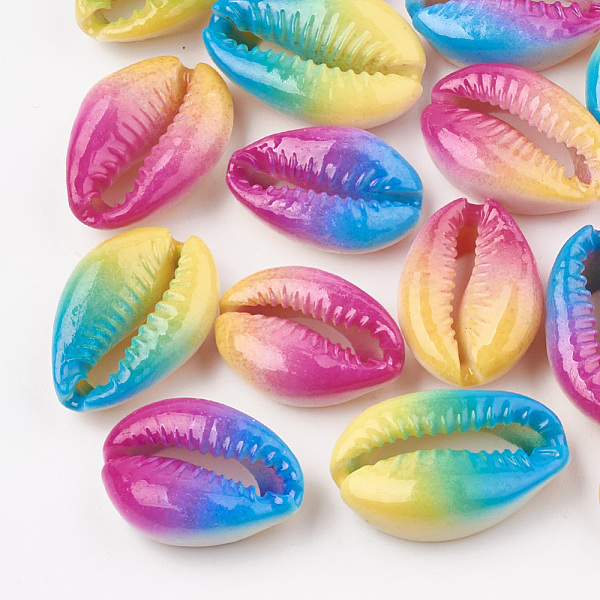 PandaHall Spray Painted Natural Cowrie Shell Beads, Two Tone, No Hole/Undrilled, Mixed Color, 20~30x13~21x5~10mm Cowrie Shell Shell Shape..., Multicolor
PandaHall Spray Painted Natural Cowrie Shell Beads, Two Tone, No Hole/Undrilled, Mixed Color, 20~30x13~21x5~10mm Cowrie Shell Shell Shape..., Multicolor