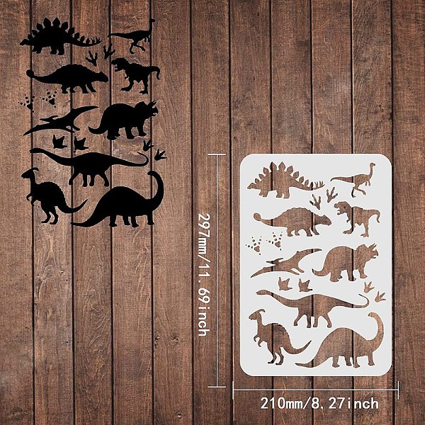 PandaHall FINGERINSPIRE Dinosaurs Stencils Template 8.3x11.7inch Plastic Tyrannosaurus Drawing Painting Stencils Rectangle Prints Pattern...
PandaHall FINGERINSPIRE Dinosaurs Stencils Template 8.3x11.7inch Plastic Tyrannosaurus Drawing Painting Stencils Rectangle Prints Pattern...