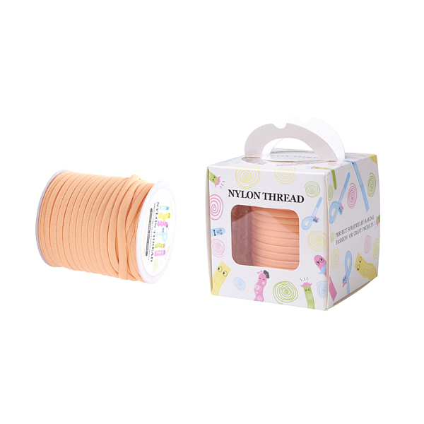 PandaHall Tiny Elastic Spandex Thread, Habotai Foulard Cord, Light Salmon, 5x3mm, about 21.87yards/roll(20m/roll) Nylon Red
PandaHall Tiny Elastic Spandex Thread, Habotai Foulard Cord, Light Salmon, 5x3mm, about 21.87yards/roll(20m/roll) Nylon Red