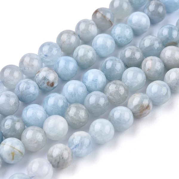 PandaHall Natural Aquamarine Beads Strands, Round, Grade AB, 6mm, Hole: 0.7mm, about 62pcs/Strand, 15.5 inch(39cm) Aquamarine Round Blue
PandaHall Natural Aquamarine Beads Strands, Round, Grade AB, 6mm, Hole: 0.7mm, about 62pcs/Strand, 15.5 inch(39cm) Aquamarine Round Blue