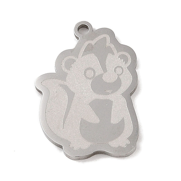 PandaHall 304 Stainless Steel Pendants, Skunk Charm, Stainless Steel Color, 24.5x16.5x1.5mm, Hole: 1mm 304 Stainless Steel Other Animal
PandaHall 304 Stainless Steel Pendants, Skunk Charm, Stainless Steel Color, 24.5x16.5x1.5mm, Hole: 1mm 304 Stainless Steel Other Animal