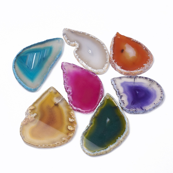 PandaHall Natural Agate Big Pendants, Dyed, Nuggets, Mixed Color, 60~80x35~60x4~6mm, Hole: 2mm Natural Agate Nuggets Multicolor
PandaHall Natural Agate Big Pendants, Dyed, Nuggets, Mixed Color, 60~80x35~60x4~6mm, Hole: 2mm Natural Agate Nuggets Multicolor