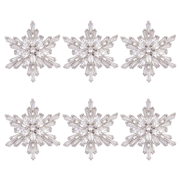 PandaHall FINGERINSPIRE 6 PCS Cubic Zirconia Snowflake Button 1.1x1inch Crystal Zirconia Buttons with 1.6mm Hole Platinum Brass Shank...
PandaHall FINGERINSPIRE 6 PCS Cubic Zirconia Snowflake Button 1.1x1inch Crystal Zirconia Buttons with 1.6mm Hole Platinum Brass Shank...