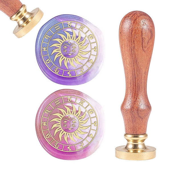 PandaHall CRASPIRE Brass Wax Seal Stamp, with Natural Rosewood Handle, for DIY Scrapbooking, Sun Pattern, Stamp: 25mm, Handle: 83x22mm, Head...
PandaHall CRASPIRE Brass Wax Seal Stamp, with Natural Rosewood Handle, for DIY Scrapbooking, Sun Pattern, Stamp: 25mm, Handle: 83x22mm, Head...