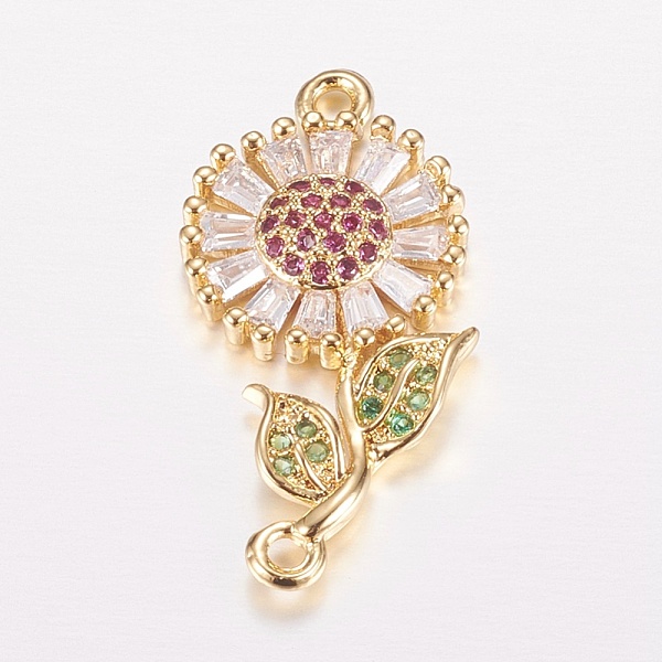 PandaHall Brass Micro Pave Cubic Zirconia Links, Flower, Colorful, Golden, 24x13x3mm, Hole: 1mm Brass+Cubic Zirconia Flower
PandaHall Brass Micro Pave Cubic Zirconia Links, Flower, Colorful, Golden, 24x13x3mm, Hole: 1mm Brass+Cubic Zirconia Flower