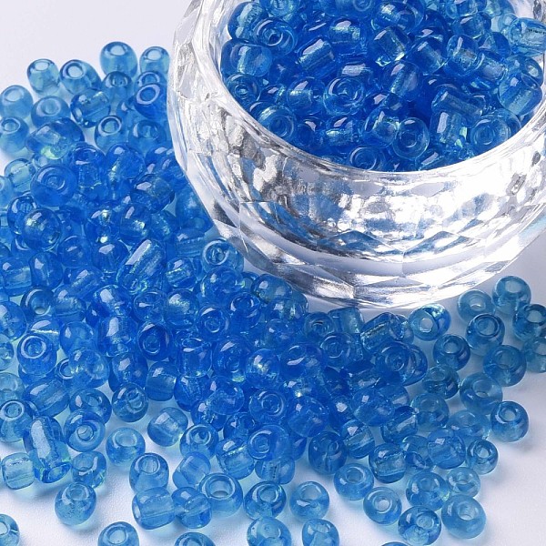 PandaHall Glass Seed Beads, Transparent, Round, Round Hole, Deep Sky Blue, 6/0, 4mm, Hole: 1.5mm, about 500pcs/50g, 50g/bag, 18bags/2pounds...
PandaHall Glass Seed Beads, Transparent, Round, Round Hole, Deep Sky Blue, 6/0, 4mm, Hole: 1.5mm, about 500pcs/50g, 50g/bag, 18bags/2pounds...