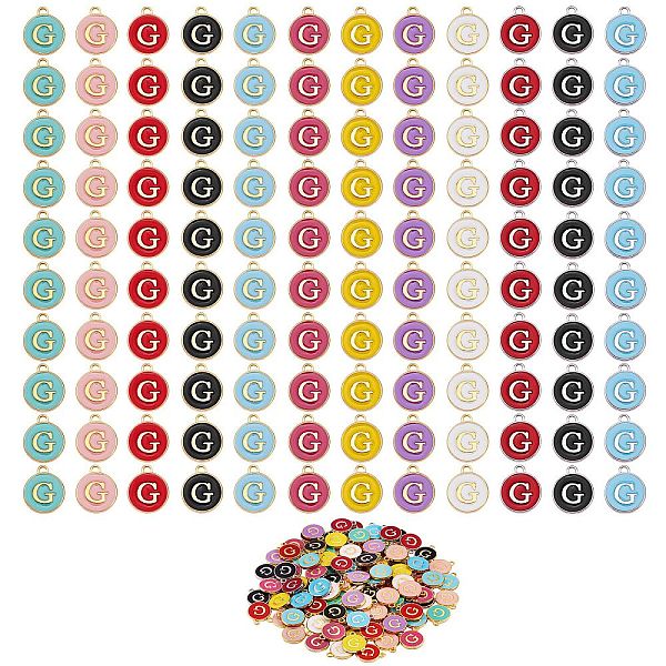 PandaHall 120Pcs 12 Colors Golden Plated Alloy Charms, with Enamel, Enamelled Sequins, Flat Round with Letter, Letter.G, 14x12x2mm, Hole...
PandaHall 120Pcs 12 Colors Golden Plated Alloy Charms, with Enamel, Enamelled Sequins, Flat Round with Letter, Letter.G, 14x12x2mm, Hole...