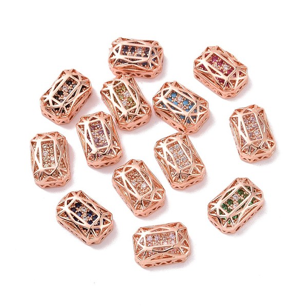 PandaHall Eco-friendly Brass Micro Pave Cubic Zirconia Multi-strand Links, Rack Plating, Cadmium Free & Lead Free, Rectangle Octagon, Rose..., Multicolor
PandaHall Eco-friendly Brass Micro Pave Cubic Zirconia Multi-strand Links, Rack Plating, Cadmium Free & Lead Free, Rectangle Octagon, Rose..., Multicolor