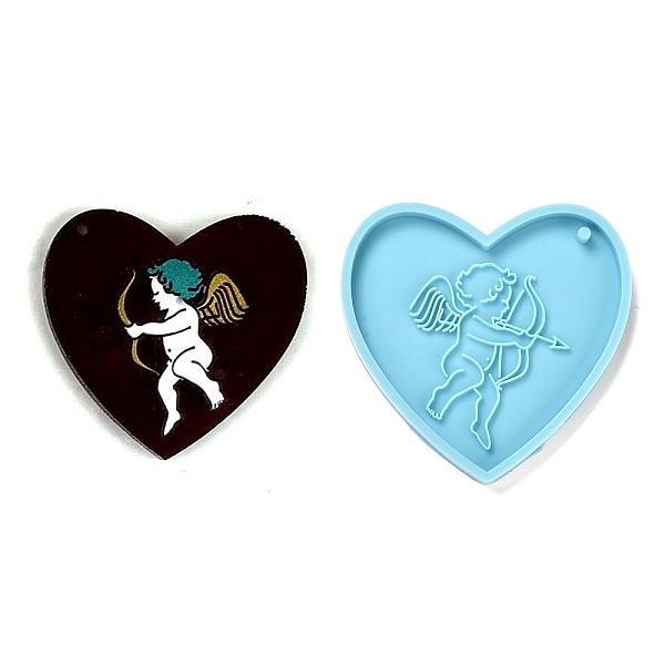 PandaHall Valentine's Day Theme DIY Pendant Silicone Statue Molds, Resin Casting Molds, For UV Resin, Epoxy Resin Jewelry Making, Heart with...
PandaHall Valentine's Day Theme DIY Pendant Silicone Statue Molds, Resin Casting Molds, For UV Resin, Epoxy Resin Jewelry Making, Heart with...