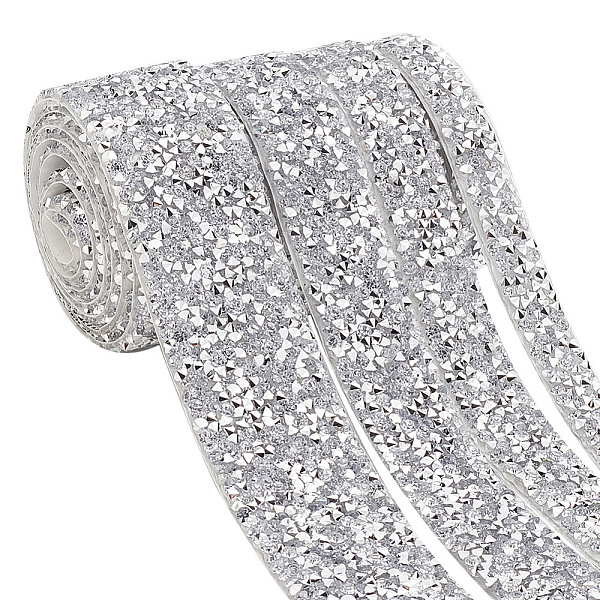 PandaHall GOMAKERER 4 Yards 4 Styles Glitter Resin Hotfix Rhinestone(Hot Melt Adhesive On The Back), Rhinestone Trimming, Costume..., Silver
PandaHall GOMAKERER 4 Yards 4 Styles Glitter Resin Hotfix Rhinestone(Hot Melt Adhesive On The Back), Rhinestone Trimming, Costume..., Silver