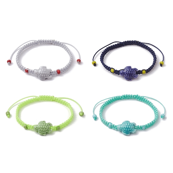 PandaHall 4Pcs 4 Color Porcelain Tortoise Braided Bead Bracelets Set, Nylon Adjustable Stackable Bracelets, Mixed Color, Inner Diameter..., Multicolor
PandaHall 4Pcs 4 Color Porcelain Tortoise Braided Bead Bracelets Set, Nylon Adjustable Stackable Bracelets, Mixed Color, Inner Diameter..., Multicolor