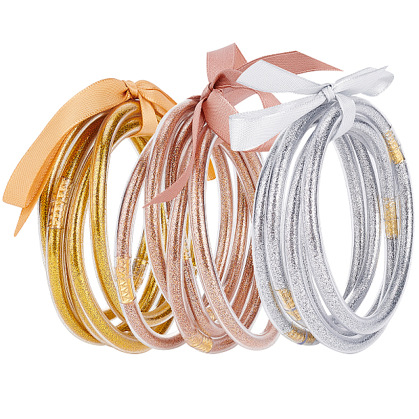 PandaHall BENECREAT 15Pcs 3 Colors Jelly Color PVC Plastic Bangles Set, Bling Glitter Powder Bangles for Women, Mixed Color, 2-1/2 inch..., Multicolor
PandaHall BENECREAT 15Pcs 3 Colors Jelly Color PVC Plastic Bangles Set, Bling Glitter Powder Bangles for Women, Mixed Color, 2-1/2 inch..., Multicolor
