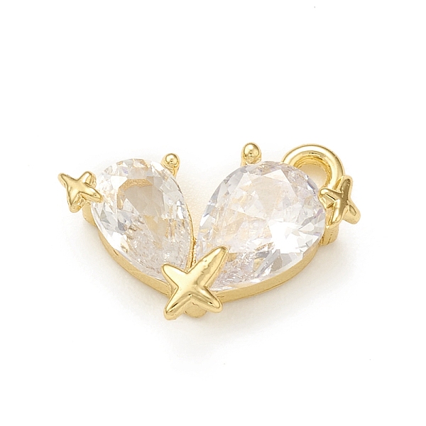 PandaHall Clear Glass Pendnants, with Brass Findings, Butterfly with Star Charms, Real 18K Gold Plated, 12x9x3mm, Hole: 1.4mm Brass+Glass...
PandaHall Clear Glass Pendnants, with Brass Findings, Butterfly with Star Charms, Real 18K Gold Plated, 12x9x3mm, Hole: 1.4mm Brass+Glass...