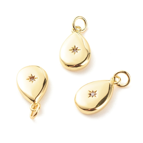 PandaHall Brass Micro Pave Clear Cubic Zirconia Pendants, Cadmium Free & Lead Free, Teardrop, Real 18K Gold Plated, 16.5x9.5x3.5mm, Hole...
PandaHall Brass Micro Pave Clear Cubic Zirconia Pendants, Cadmium Free & Lead Free, Teardrop, Real 18K Gold Plated, 16.5x9.5x3.5mm, Hole...