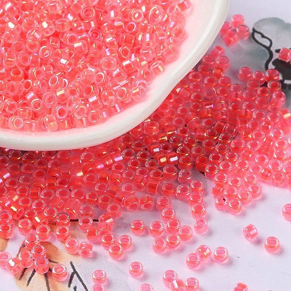 PandaHall Glass Seed Beads, Opaque Colours Rainbow, Cylinder, Light Coral, 2.5x2mm, Hole: 1.4mm Glass
PandaHall Glass Seed Beads, Opaque Colours Rainbow, Cylinder, Light Coral, 2.5x2mm, Hole: 1.4mm Glass