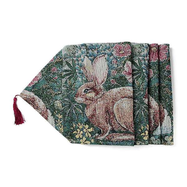 PandaHall Easter Theme Rabbit Polyester & Non-woven Fabric Knitted Table Runners, Placemats for Dining Table Decoration, Sea Green...
PandaHall Easter Theme Rabbit Polyester & Non-woven Fabric Knitted Table Runners, Placemats for Dining Table Decoration, Sea Green...