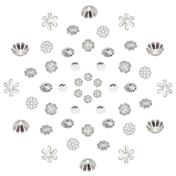 PandaHall SUNNYCLUE Multi-Petal Brass Caps, Long-Lasting Plated, Flower, Real Platinum Plated, 5.5~13x1~7mm, Hole: 1~1.5mm, 48pcs/box Brass
PandaHall SUNNYCLUE Multi-Petal Brass Caps, Long-Lasting Plated, Flower, Real Platinum Plated, 5.5~13x1~7mm, Hole: 1~1.5mm, 48pcs/box Brass