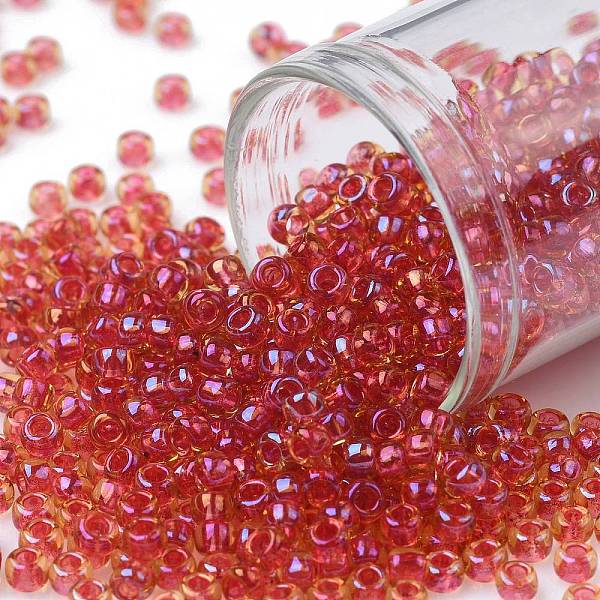 PandaHall TOHO Round Seed Beads, Japanese Seed Beads, (241) Inside Color AB Light Topaz/Mauve Lined, 8/0, 3mm, Hole: 1mm, about 222pcs/10g...
PandaHall TOHO Round Seed Beads, Japanese Seed Beads, (241) Inside Color AB Light Topaz/Mauve Lined, 8/0, 3mm, Hole: 1mm, about 222pcs/10g...