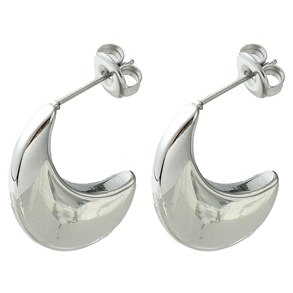 PandaHall 304 Stainless Steel Stud Earrings, Crescent Moon, Stainless Steel Color, 21x4mm 304 Stainless Steel Moon
PandaHall 304 Stainless Steel Stud Earrings, Crescent Moon, Stainless Steel Color, 21x4mm 304 Stainless Steel Moon