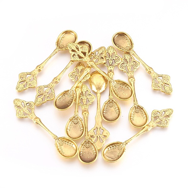 PandaHall Tibetan Style Alloy Big Pendants, Kitchen Utensil Pendants, Spoon, Cadmium Free & Lead Free, Antique Golden Color, 59x15x4mm Alloy
PandaHall Tibetan Style Alloy Big Pendants, Kitchen Utensil Pendants, Spoon, Cadmium Free & Lead Free, Antique Golden Color, 59x15x4mm Alloy