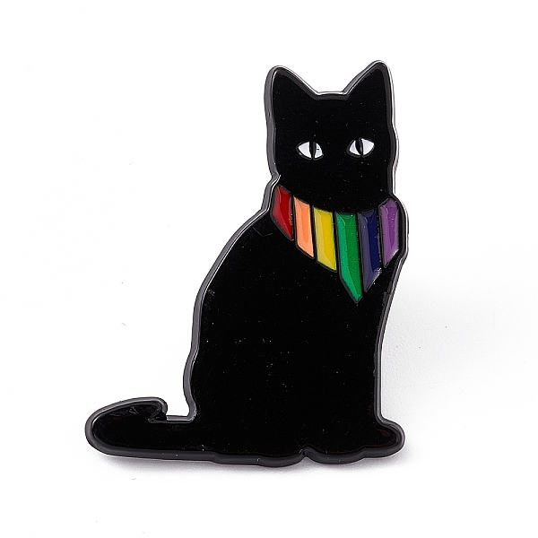 PandaHall Rainbow Color Pride Flag Animal Enamel Pin, Brooches, Electrophoresis Black Alloy Brooch for Backpack Clothes, Cat Pattern...
PandaHall Rainbow Color Pride Flag Animal Enamel Pin, Brooches, Electrophoresis Black Alloy Brooch for Backpack Clothes, Cat Pattern...