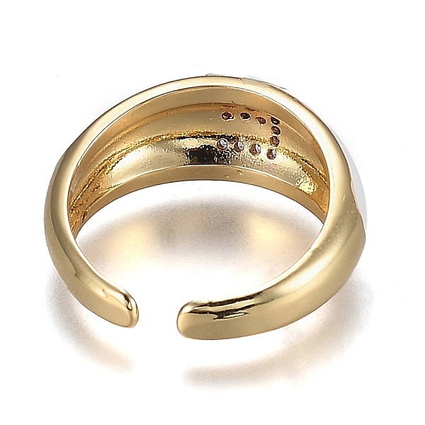 PandaHall Brass Micro Pave Clear Cubic Zirconia Cuff Rings, Open Rings, with Enamel, Cadmium Free & Lead Free, Golden, Letter.E, US Size 7...
PandaHall Brass Micro Pave Clear Cubic Zirconia Cuff Rings, Open Rings, with Enamel, Cadmium Free & Lead Free, Golden, Letter.E, US Size 7...
