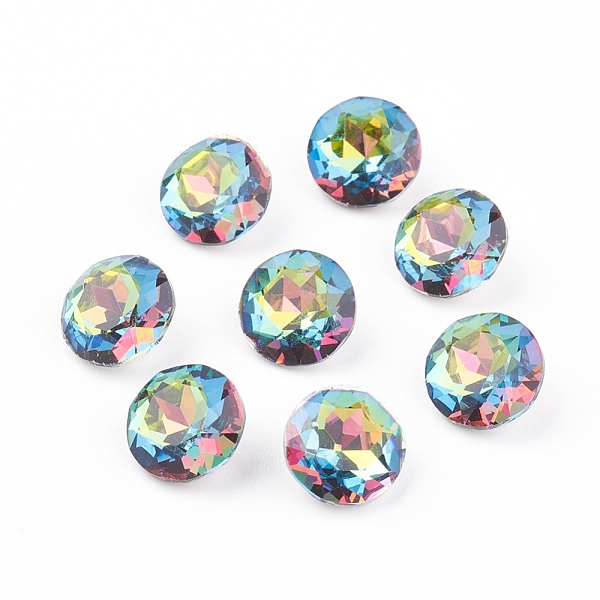 PandaHall Pointed Back & Back Plated Glass Rhinestone Cabochons, Grade A, Faceted, Flat Round, Vitrail Medium, 10x5mm Glass Rhinestone Flat..., Multicolor
PandaHall Pointed Back & Back Plated Glass Rhinestone Cabochons, Grade A, Faceted, Flat Round, Vitrail Medium, 10x5mm Glass Rhinestone Flat..., Multicolor