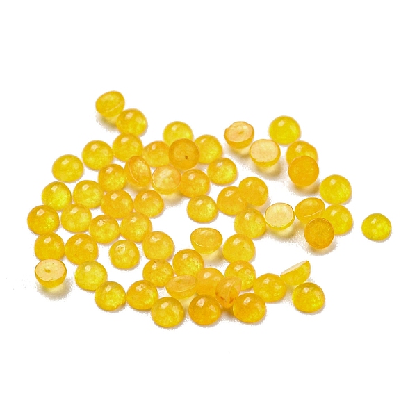 PandaHall Natural White Jade Dyed Cabochons, Half Round, Yellow, 2x1mm White Jade Half Round Yellow
PandaHall Natural White Jade Dyed Cabochons, Half Round, Yellow, 2x1mm White Jade Half Round Yellow