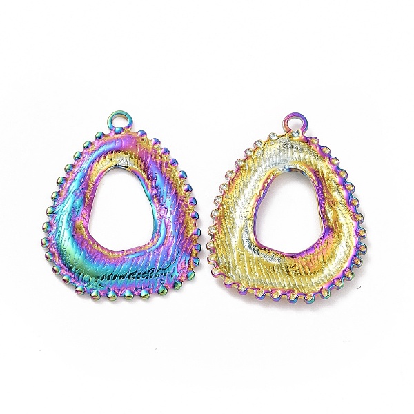 PandaHall Ion Plating(IP) 304 Stainless Steel Pendants, Triangle Charm, Rainbow Color, 30x23x2mm, Hole: 2mm 304 Stainless Steel Triangle
PandaHall Ion Plating(IP) 304 Stainless Steel Pendants, Triangle Charm, Rainbow Color, 30x23x2mm, Hole: 2mm 304 Stainless Steel Triangle