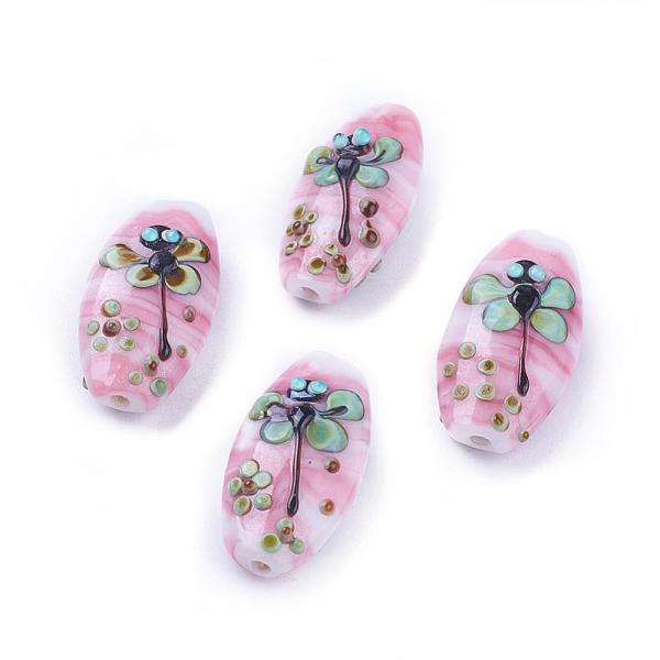 PandaHall Handmade Lampwork Beads, Oval, Pink, 26~30x14~17x7.5~12mm, Hole: 1.6mm Lampwork Oval Pink
PandaHall Handmade Lampwork Beads, Oval, Pink, 26~30x14~17x7.5~12mm, Hole: 1.6mm Lampwork Oval Pink