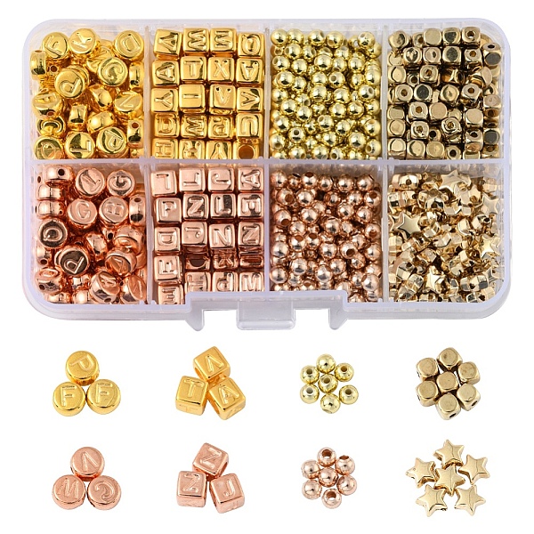 PandaHall DIY Beads Jewelry Making Finding Kit, Including Flat Round & Cube & Star Plastic Beads, Iron Spacer Beads, Round ABS Plastic Beads..., Gold
PandaHall DIY Beads Jewelry Making Finding Kit, Including Flat Round & Cube & Star Plastic Beads, Iron Spacer Beads, Round ABS Plastic Beads..., Gold