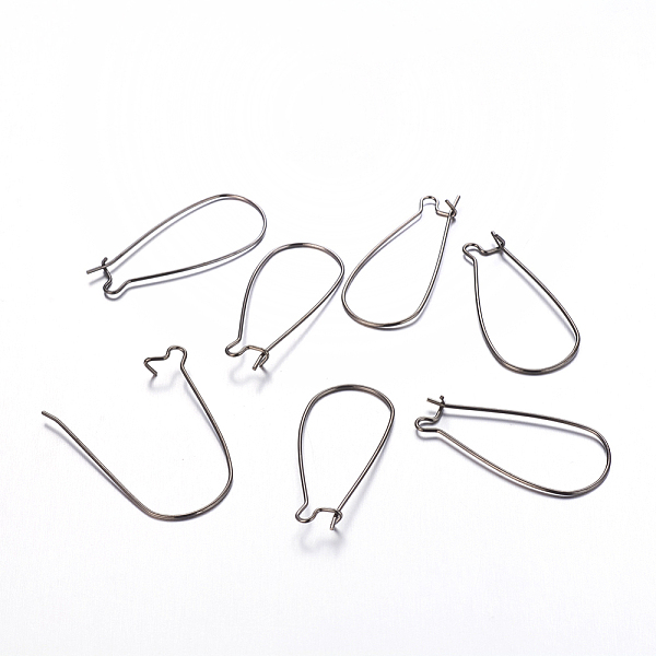 PandaHall Brass Hoop Earrings Findings Kidney Ear Wires, Lead Free and Cadmium Free, Gunmetal, 20~21 Gauge, 33x14x0.7~0.8mm Brass
PandaHall Brass Hoop Earrings Findings Kidney Ear Wires, Lead Free and Cadmium Free, Gunmetal, 20~21 Gauge, 33x14x0.7~0.8mm Brass