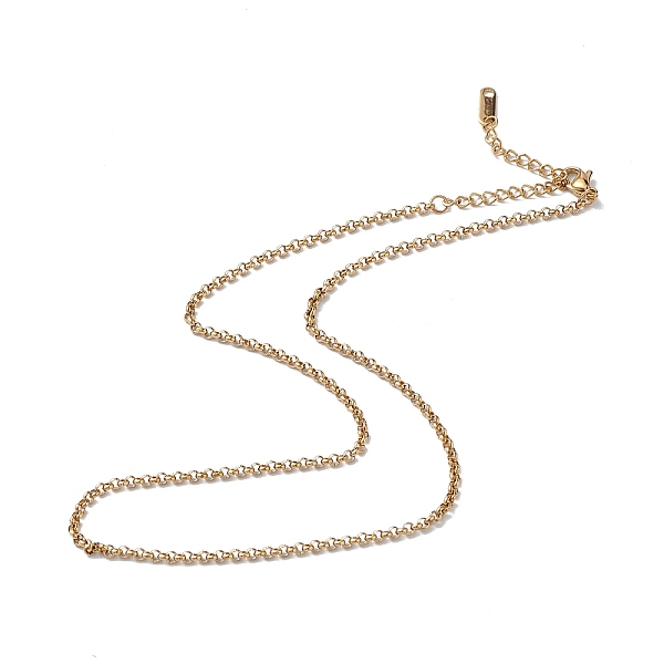 PandaHall Ion Plating(IP) 304 Stainless Steel Rolo Chain Necklace for Men Women, Golden, 15.67 inch(39.8cm) 304 Stainless Steel
PandaHall Ion Plating(IP) 304 Stainless Steel Rolo Chain Necklace for Men Women, Golden, 15.67 inch(39.8cm) 304 Stainless Steel