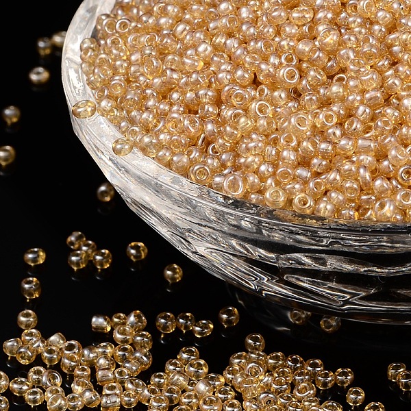 PandaHall Glass Seed Beads, Trans. Colours Lustered, Round, Goldenrod, 2mm, Hole: 1mm, 30000pcs/pound Glass Gold
PandaHall Glass Seed Beads, Trans. Colours Lustered, Round, Goldenrod, 2mm, Hole: 1mm, 30000pcs/pound Glass Gold