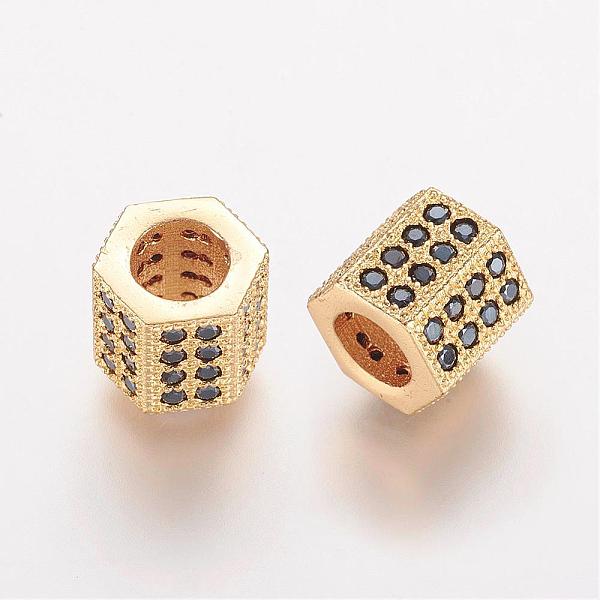 PandaHall Brass Micro Pave Cubic Zirconia European Beads, Large Hole Beads, Hexagon, Golden, 7.5x8mm, Hole: 4.5mm Brass+Cubic Zirconia...
PandaHall Brass Micro Pave Cubic Zirconia European Beads, Large Hole Beads, Hexagon, Golden, 7.5x8mm, Hole: 4.5mm Brass+Cubic Zirconia...