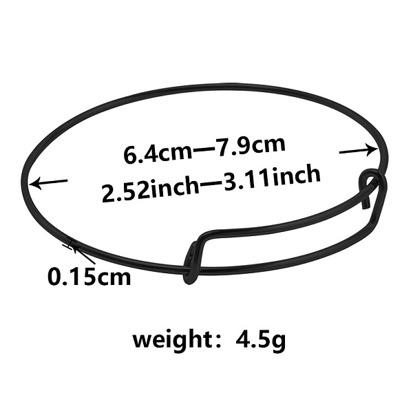 PandaHall Adjustable Expandable 304 Stainless Steel Bangles for Women Stainless Steel
PandaHall Adjustable Expandable 304 Stainless Steel Bangles for Women Stainless Steel