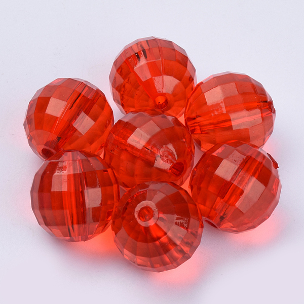 PandaHall Transparent Acrylic Beads, Faceted, Round, Red, 20x19.5mm, Hole: 2.9mm, about 105pcs/500g Acrylic Round Red
PandaHall Transparent Acrylic Beads, Faceted, Round, Red, 20x19.5mm, Hole: 2.9mm, about 105pcs/500g Acrylic Round Red