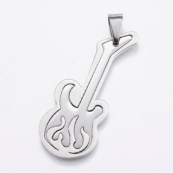PandaHall 201 Stainless Steel Pendants, Guitar, Stainless Steel Color, 46x18x2mm, Hole: 4x8mm 201 Stainless Steel Musical Instruments
PandaHall 201 Stainless Steel Pendants, Guitar, Stainless Steel Color, 46x18x2mm, Hole: 4x8mm 201 Stainless Steel Musical Instruments